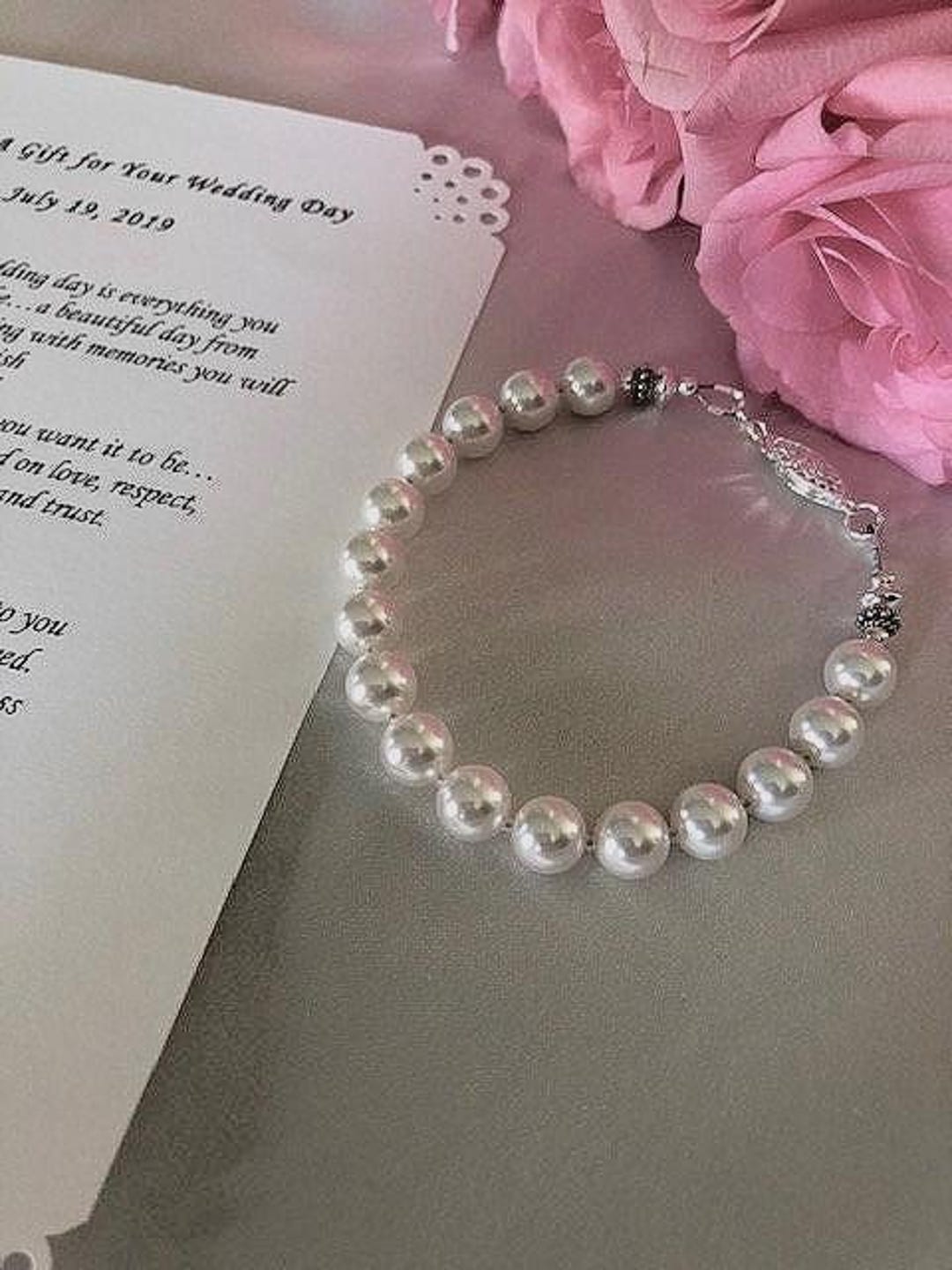 Wedding Bracelet and Personalized Poem or Note for Your Daughter, the ...