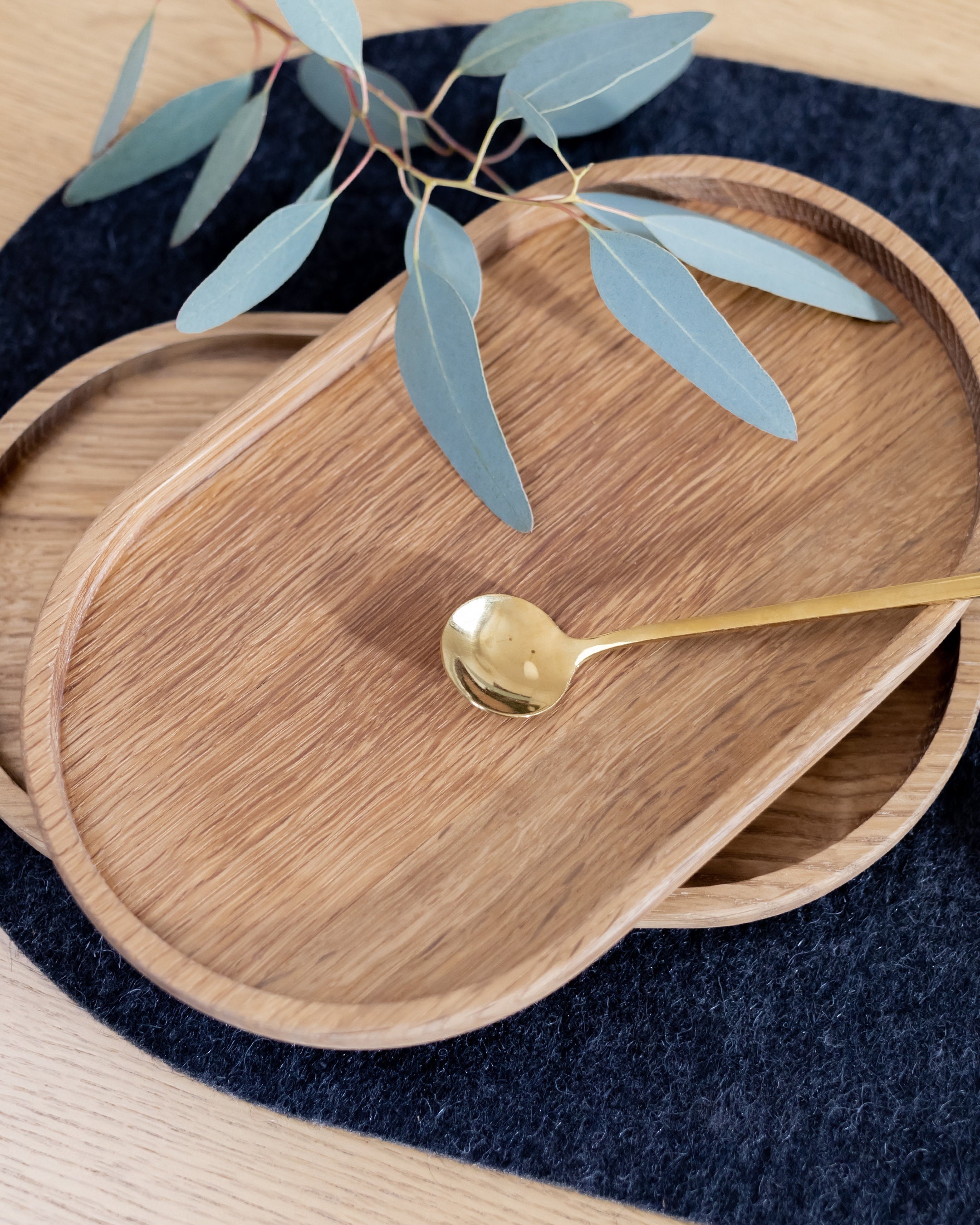 Plateau en Bois, Plateau Assiette Bois Scandinave, Fika