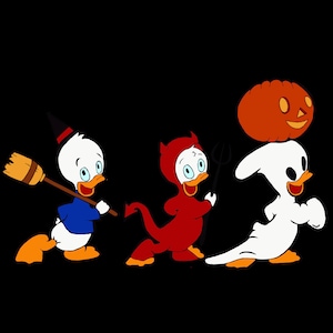 Halloween Huey, Dewey, and Louie PNG