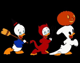 ハロウィン ヒューイ、デューイ、ルーイ PNG - Etsy 日本