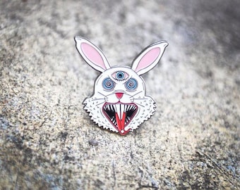Jefferson Airplane White Rabbit - Psychedelic Festival Tour Lapel Hat Pin