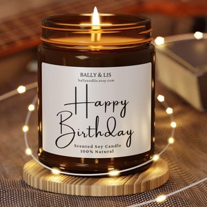 Happy Birthday Candle, Birthday Gift, Birthday Candle, Gift for her, Happy Birthday, Birthday Candle Gift, Perfect Birthday Gift