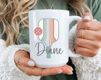Pickleball Mug, Pickleball Gifts, Custom Pickleball Gifts for Women, Customized Player Pickleball Personalized Mug, Pickleball Lover Gift