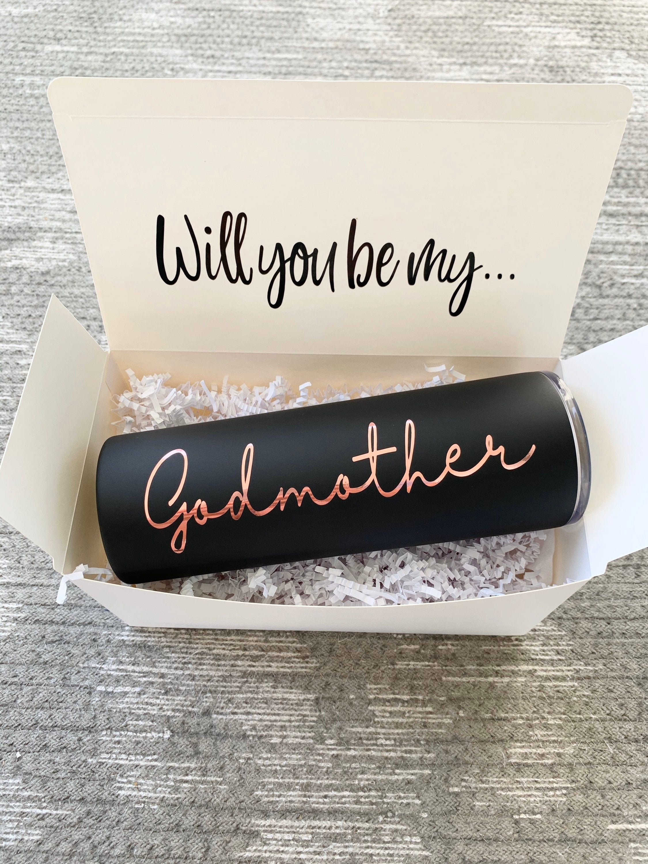 Godmother Gift Tumbler, Godmother Gift, Godmother Proposal Gift, Will…