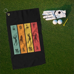 Golf Mama Towel, Fun Golf Towel for Moms, Cute Golf Gift for Mother&#39;s Day or Ladies Golf Outings Perfect Gift for Golfing Moms