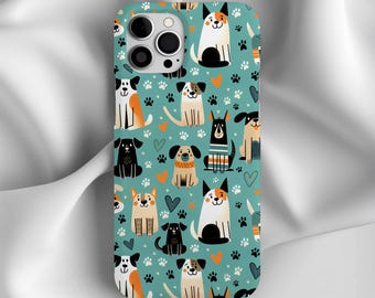 Telefoonhoesje hond doodle, telefoonhoesje hondenliefhebber, telefoonhoesje trimmer, cadeau voor hondenliefhebbers, iPhone 17 16 15 14 13 12 Pro Max, Samsung 24 23 22 21,