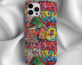 Cover per telefono con graffiti, cover resistenti per uno stile urbano, iPhone 17 16 15 14 13 12 11 Pro Max 8 Plus X, Samsung Galaxy S24 S23 S22 S21