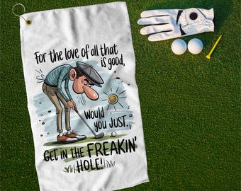 Funny Golf Towel, Golf Lover Gift, Father's Day Towel, Sports Towel, Personalized Golf Towel, Unique Golf Gift, Humor