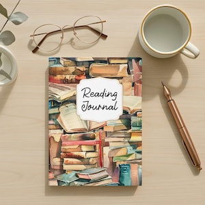 Reading Log, Book Review Notebook Reading Journal for Book Lovers, Literary Gift, Reading Tracker, Book Club Journal, Bibliophile Gift