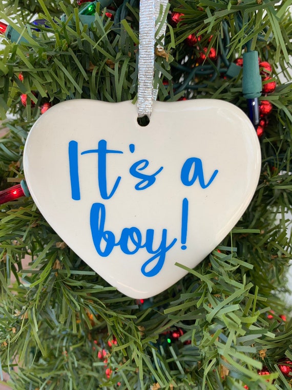 its a boy ornament