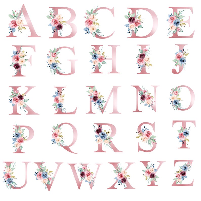 Initial Coffee Mug, Initial Mug, Customizable Mug, Monogram Mug, Floral Alphabet Mug, Personalized Flower Coffee Mug, Letter mug image 2