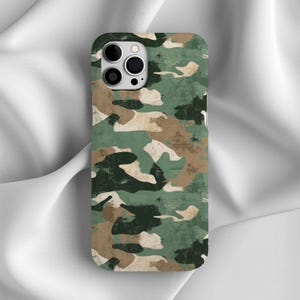 Camo Phone Case, Camouflage iPhone Case, Military Style, Phone Cover, Iphone 16 15 14 13 12 Pro Max, Galaxy S25 24 23 22 21