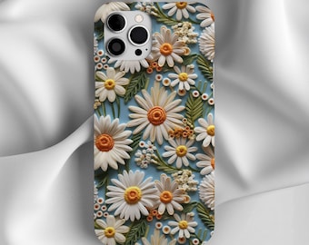 Daisy Flowers Phone Case, Floral Phone Cover, Phone Case, iPhone 17 16, 15, 14, 13, 12, 11, Samsung, Floral Phone Sleeve