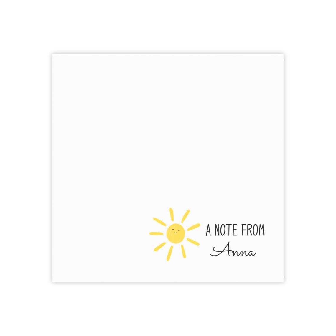 Personalized Sunshine Note Pad, Teacher Gift, Best Seller, From the ...