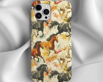 Horse Phone Case, Equestrian Horse, Pony Rider, iPhone 17 16 15 14 13 12 11 Pro Max 8 Plus X, Samsung Galaxy S24 S23 S22 S21