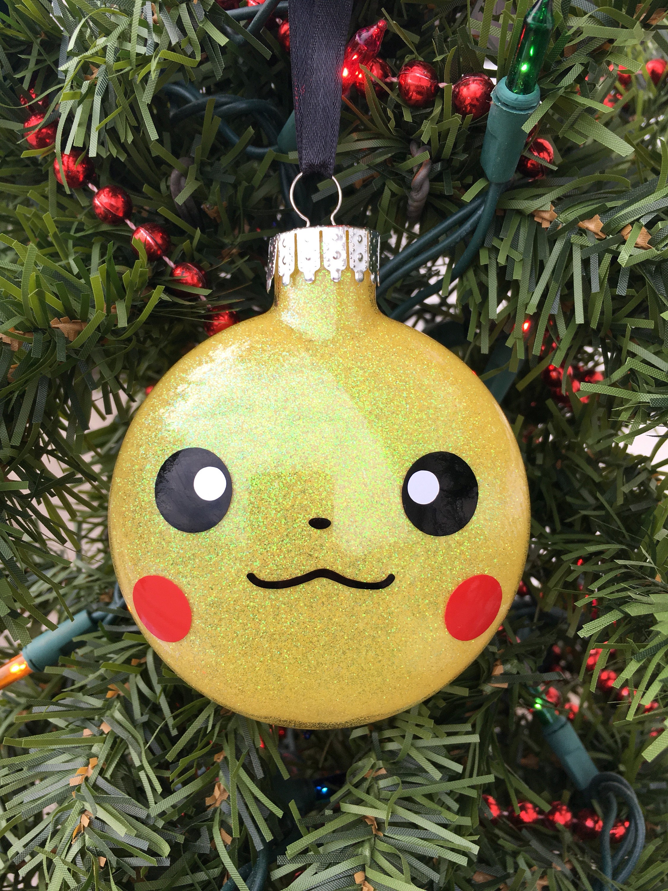 Pikachu Ornament Pokemon Ornament Pokemon Gift Pikachu | Etsy