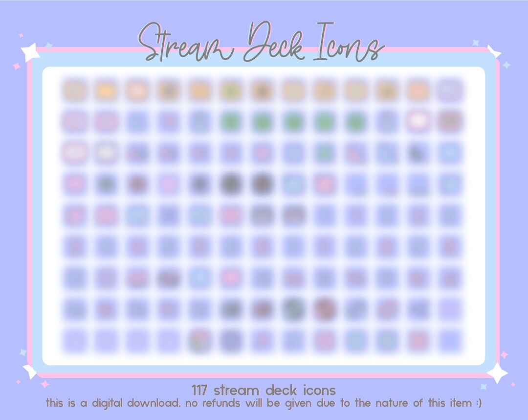 Stream Deck Icons Lilac Pastel Pink Twitch Deck Icons 