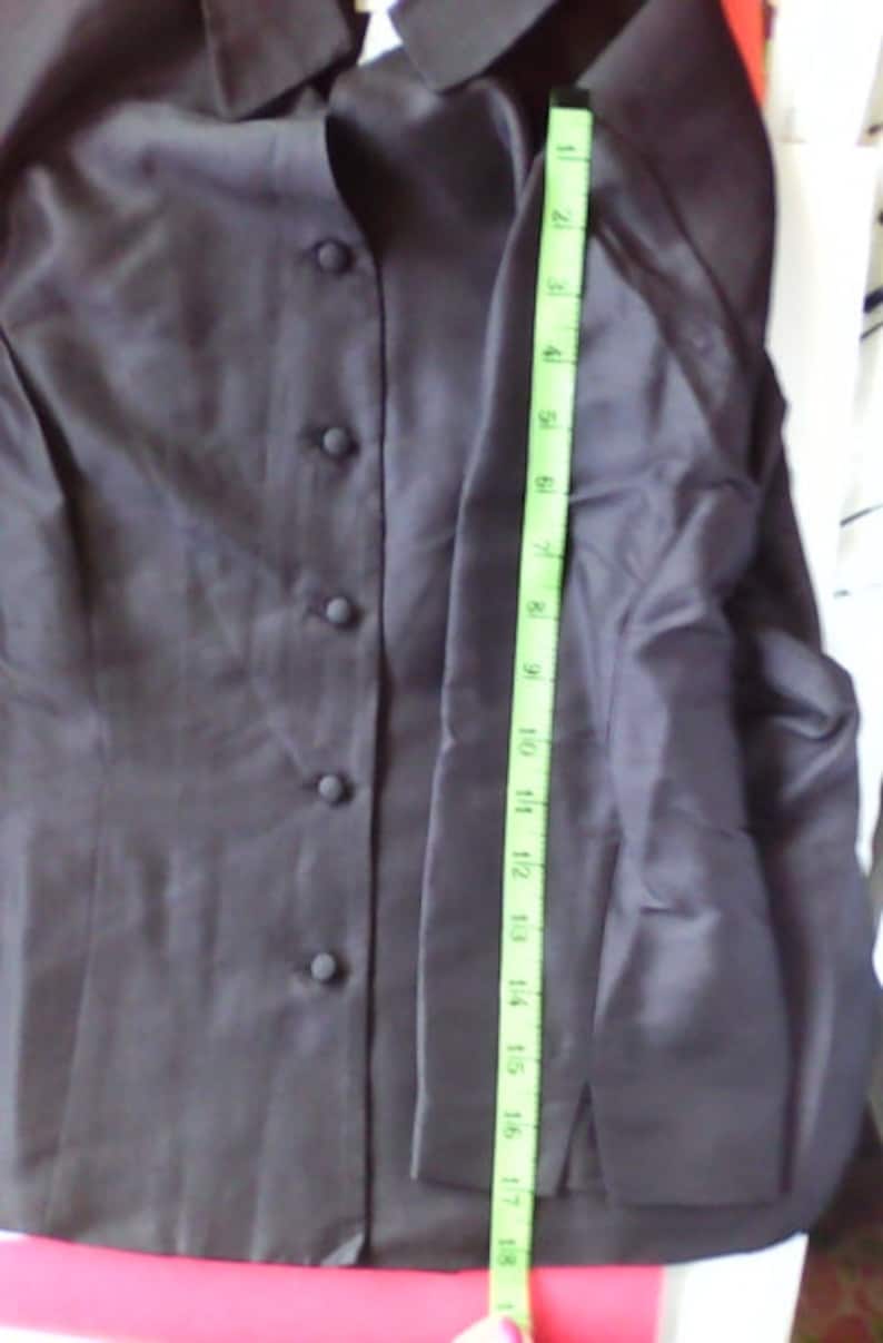 ADRIANNA PAPELL Designer Black Jacket is Black Jacket is Jacket for Evening Wear is Silk Jacket is Vintage Adrianna Papell