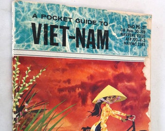 Pocket Guide Viet Nam vintage book US Armed Forces 1964 military O-755-566