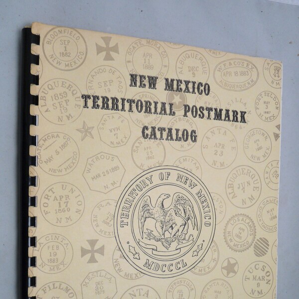 New Mexico Territorial Postmark Catalog Dike book postal history stamp philatelic  reference