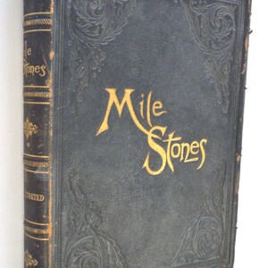 Mile Stones History Literature Travel Mythology Sculpture Art Elliott Beezley book 1887 first edition poetry Victorian antiquarian