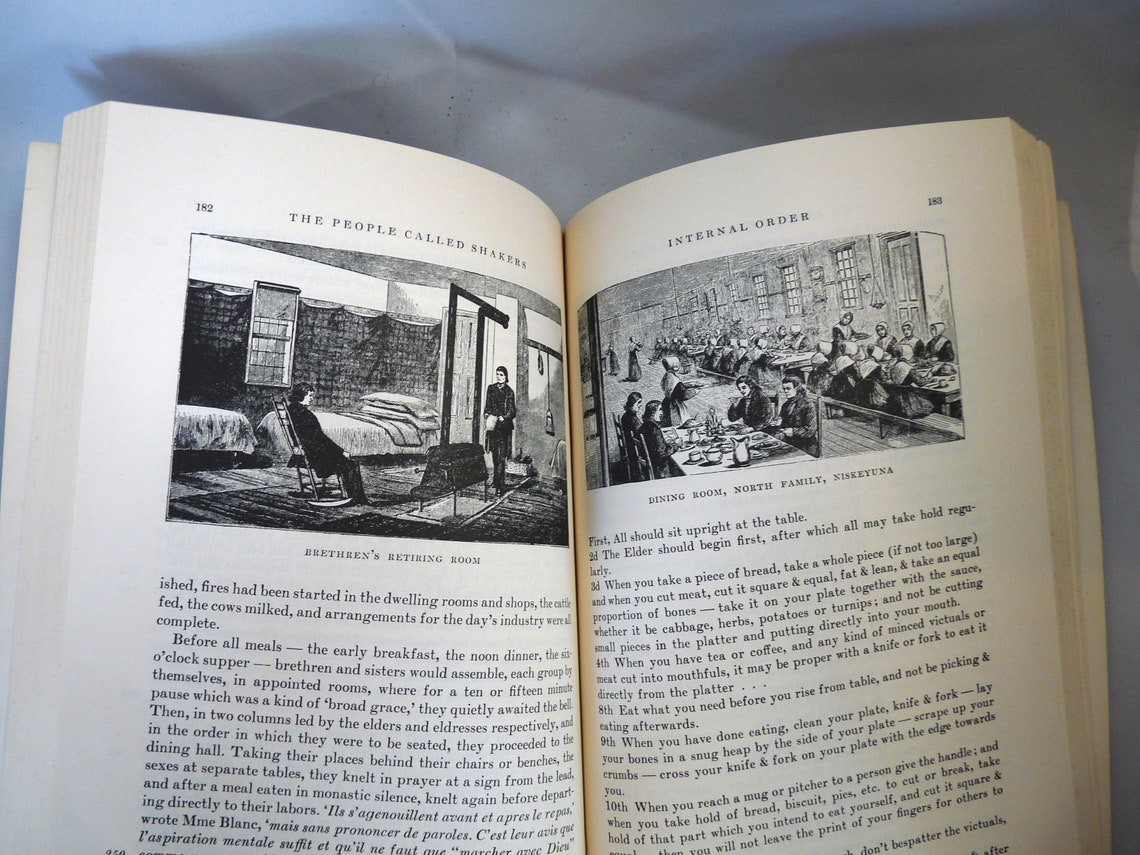 People Called Shakers Andrews Book History Religion Engravings Decorative Arts Clothing Nh Ny