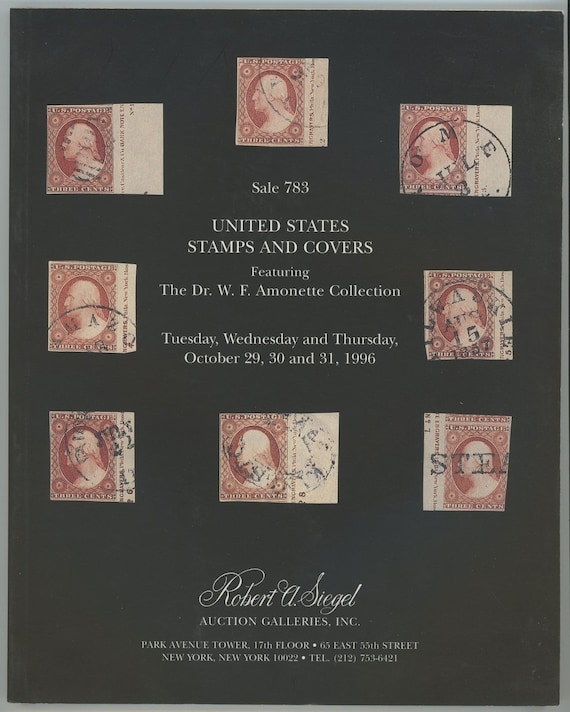 US Stamps Covers Collection Siegel Auction Catalog Etsy