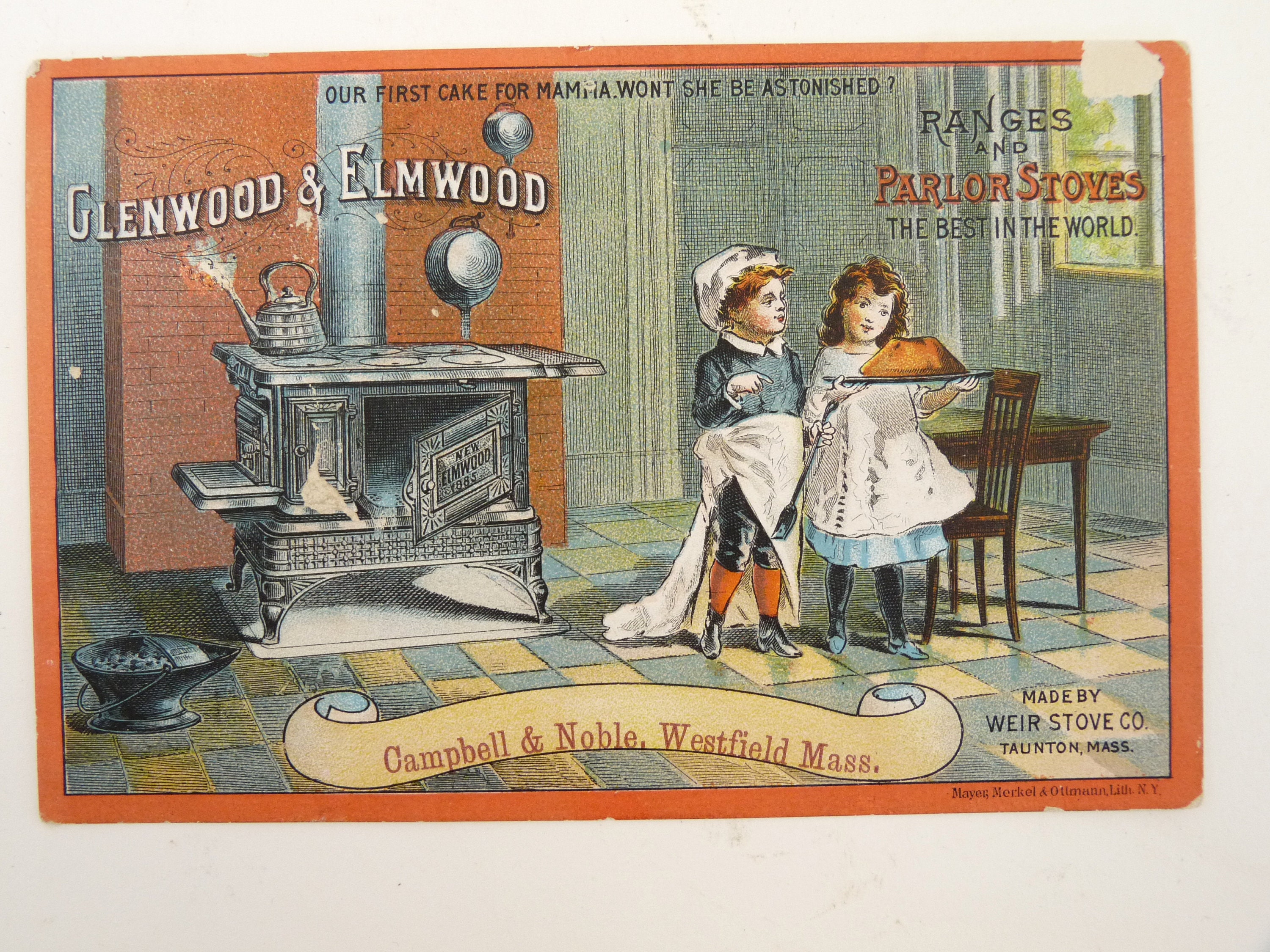 Glenwood Elmwood Weir Stove Taunton MA Antique Victorian Trade - Etsy