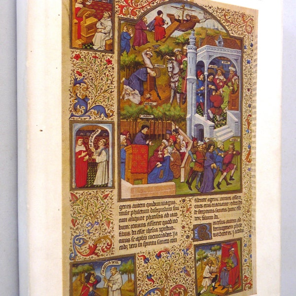 Chefs-d oeuvre de l Enluminure Française du XVe siècle book medieval French illumination art book Christian religion