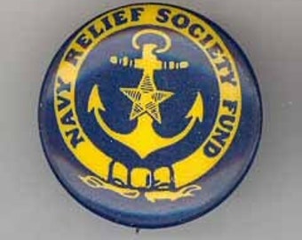 Accessocraft WWII Sterling Red White and Blue Enamel Navy