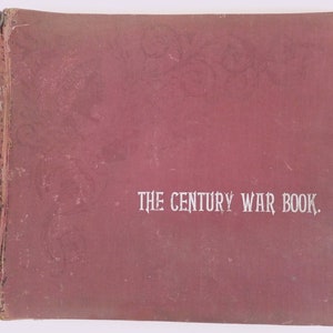 Century War Book History Civil War 1894 pictorial battles leaders aniquarian military US photography image 1