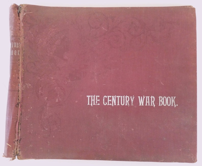 Century War Book History Civil War 1894 pictorial battles leaders aniquarian military US photography image 1