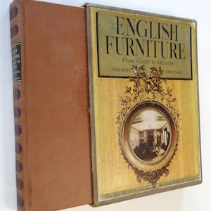 English Furniture Gothic Sheradon Cescinsky 1929 vintage book Garden city reference design art collectible