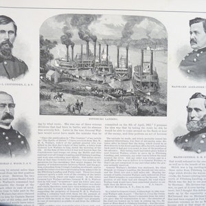 Century War Book History Civil War 1894 pictorial battles leaders aniquarian military US photography image 2