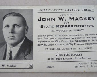 John Mackey advertising political blotter MA state Rep Worcester Leominster US