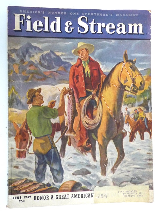 Field Stream Vintage Back Issue Magazine June 1949 Cover Art Etsy