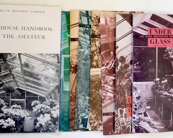 8 Greenhouse Handbook Under Glass magazine Brooklyn Bontanic Garden lot 1963 1975 garden plants horiculture