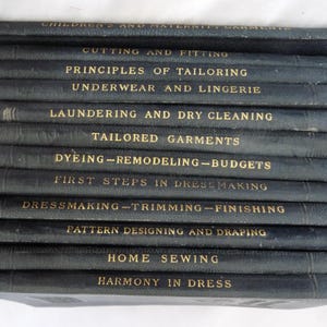 12 vintage Woman&#39;s Institute Domestic Arts Science sewing books 20s dressmaking clothing home decor