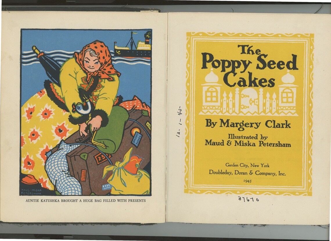 Poppy Seed Cakes Clark Childrens Book Petersham Artist Etsy