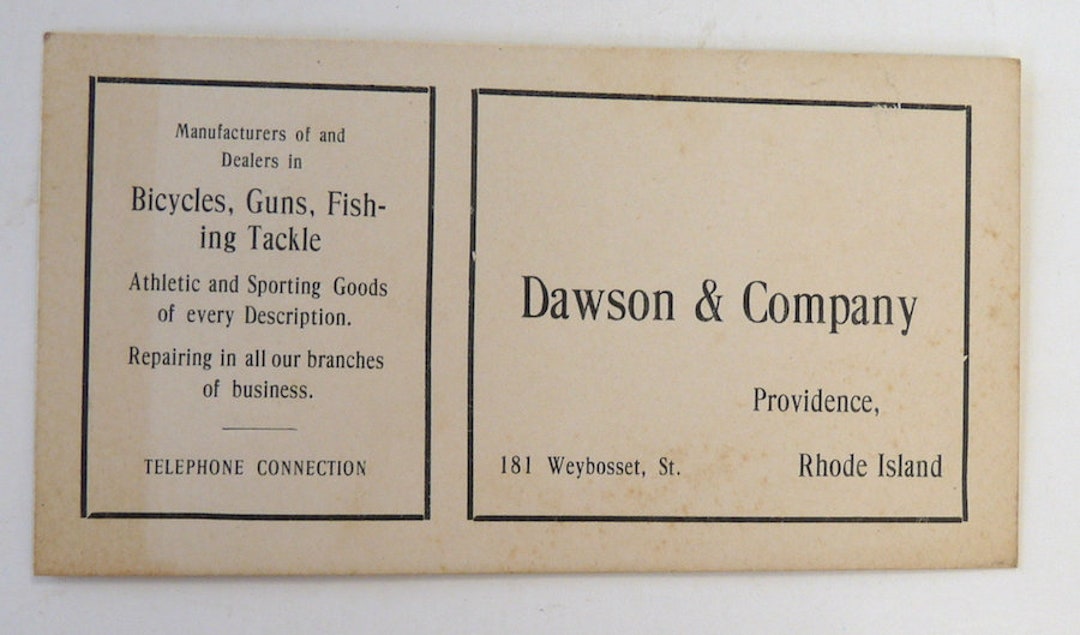 Dawson CO Bicycles Guns Fishing Tackle Sporting Goods Providence RI