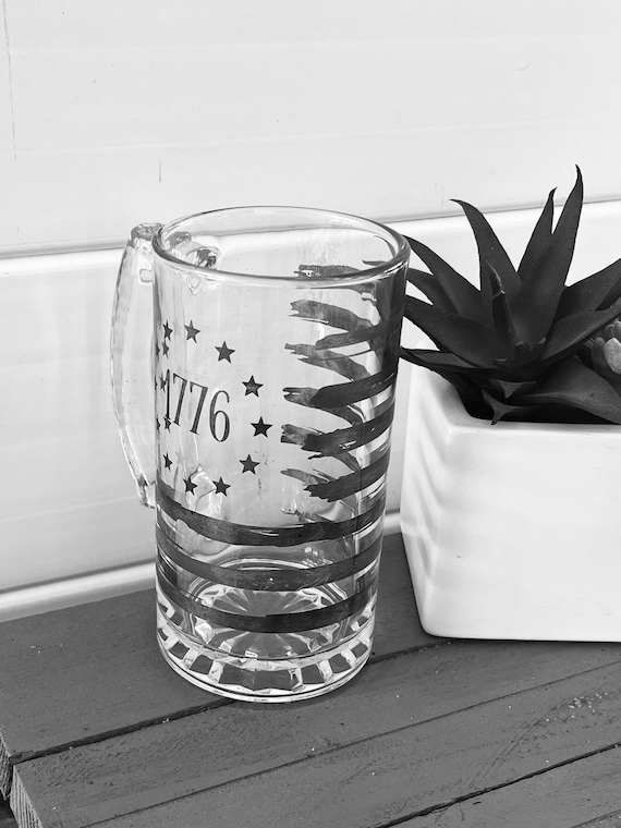 1776 American Flag Beer Mug