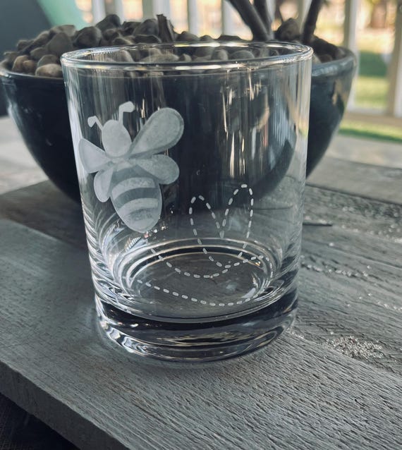 Honey Bee Cocktail Glass
