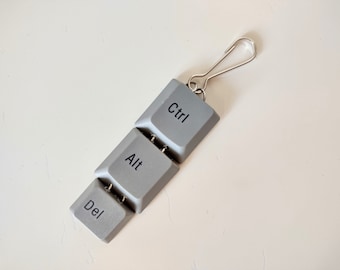 Ctrl-Alt-Del Computer Keyboard Keychain