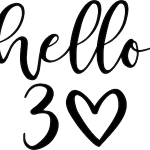 Hello 30 - jpg, svg, eps, pdf