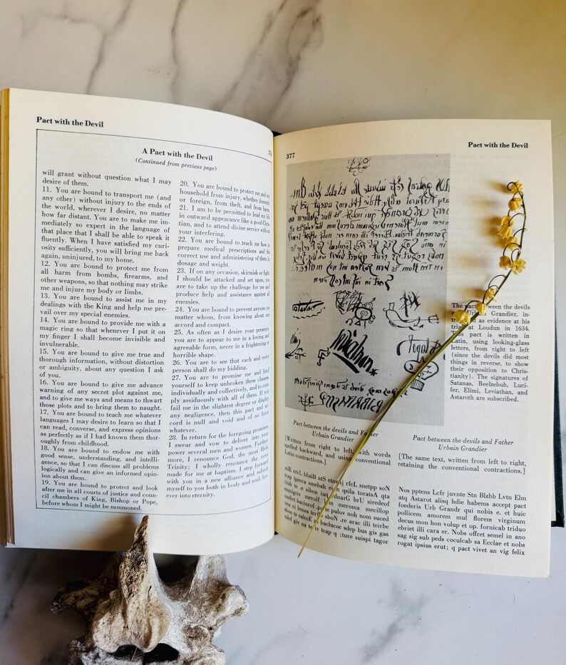 1959 Encyclopedia of Witchcraft and Demonology, Antique Occult Text image 3