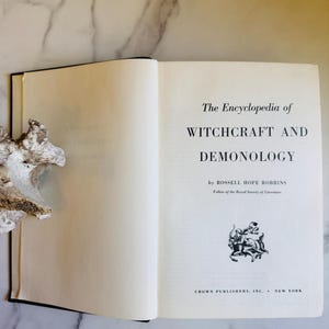 1959 Encyclopedia of Witchcraft and Demonology, Antique Occult Text image 2