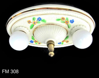 Items Similar To Imperfect Flush Mount Porcelain Light
