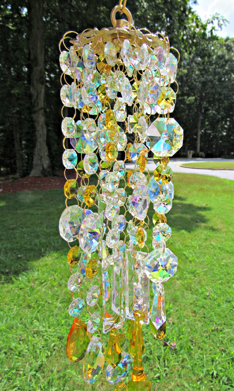 November Birthday Gift Garden Décor Crystal Sun Catcher image 4