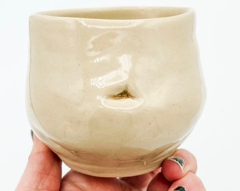 Handmade belly cup - Big belly blank de blanc