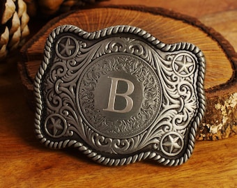 logo belt buckle